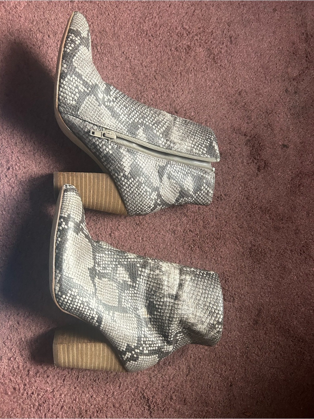 Snake skin boots